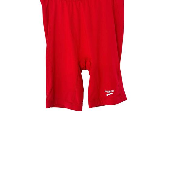 Brooks Women's Red Running Athletic Stretch Nylon Sprinter Tights Shorts Medium - Picture 5 of 10